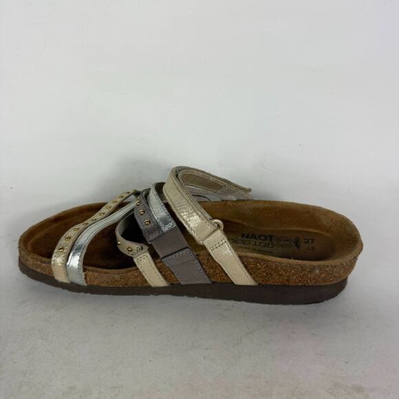 Naot Prescott Strappy Sandals Women's 6 Multicolor Leather Slip-On Open Toe - Picture 6 of 9